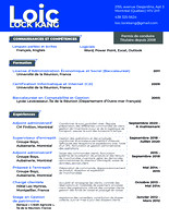 Curriculum Vitae 2023 / Loïc Lock Kang